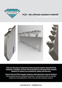 PCD, the ultimate wearpart material